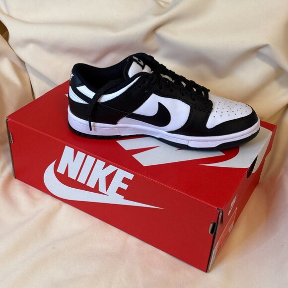 Nike Dunk Low Retro White Black Panda Men's Sneakers - Assorted Sizes - New - Picture 6 of 6